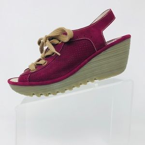 Fly London wedge sandals size euro 42 US 11-11.5